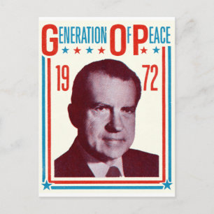 1972 Nixon Presidential Campaign Postcard