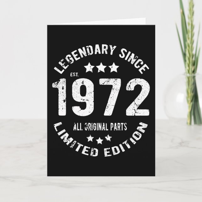 1972 Vintage Birthday Card (Front)