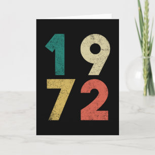 1972 Vintage Birthday Retro Card