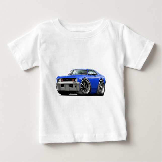 1973-74 Nova Blue Car Baby T-Shirt (Front)