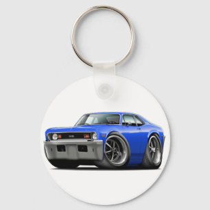 1973-74 Nova Blue Car Key Ring