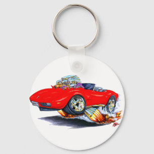 1973-76 Corvette Red Convertible Key Ring
