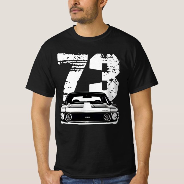 1973 AMX AMX Javelin Front View with Year T Shirt (Front)
