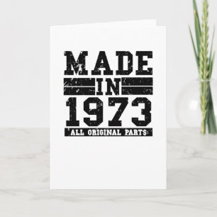 1973 Birthday Vintage Saying Card