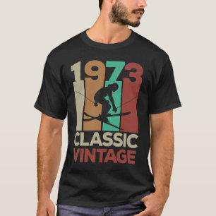 1973 Classic Vintage Skiing 50th Birthday T-Shirt
