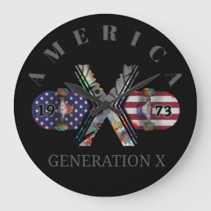 1973 Generation X American Skateboard Large Clock