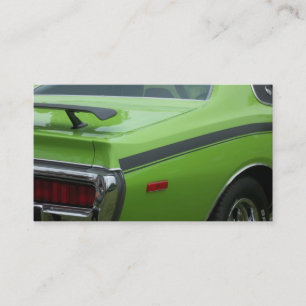 1973 Green Dodge Charger SE Brougham rear quarter Business Card