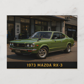 1973 Mazda RX-3 Classic Japanese Rotary Sports Car Postcard