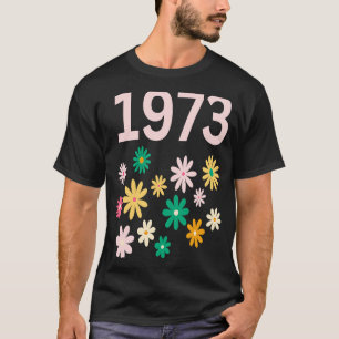 1973 Pro Roe Spring Flowers Groovy Pink Green Wome T-Shirt