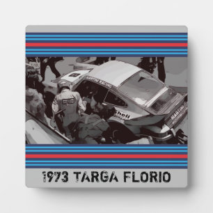 1973 RACING Tabletop Plaque with Easel