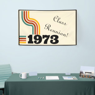 1973 Retro Vintage Poster Birthday or Reunion Banner