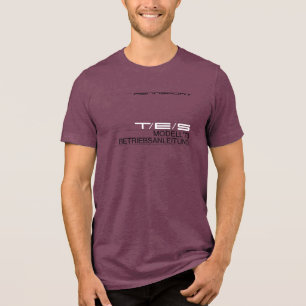 1973 T/E/S Modell Owner's Manual Cover Tri-Blend Shirt