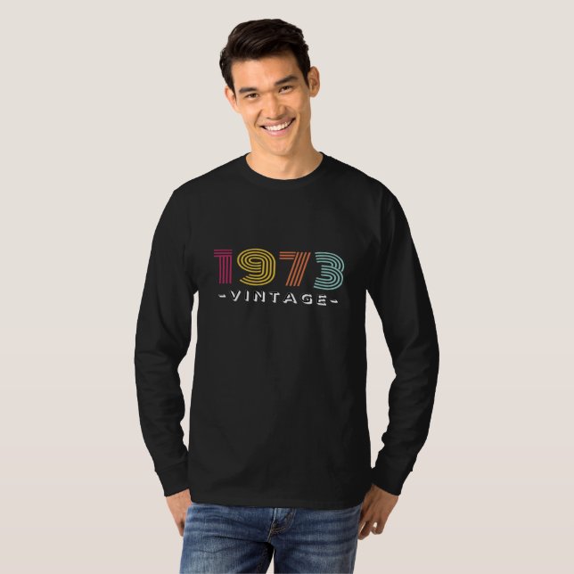 1973 Vintage Coloured  T-Shirt (Front Full)