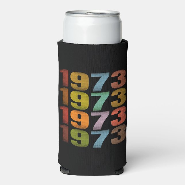 1973 VINTAGE RETRO GIFT  SELTZER CAN COOLER (Seltzer Front)