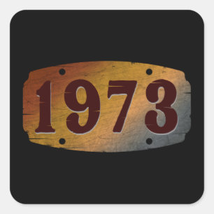 1973  VINTAGE SQUARE STICKER