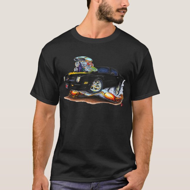 1974-76 Trans Am Black Car T-Shirt (Front)