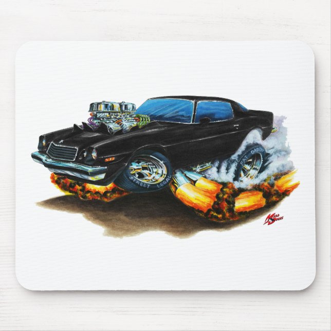 1974-78 Camaro Black Car Mouse Pad (Front)