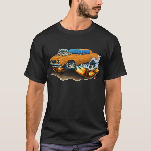 1974-78 Camaro Orange Car T-Shirt (Front)