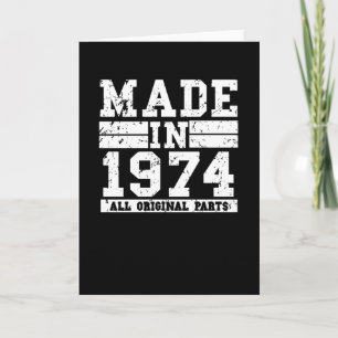 1974 Birthday Vintage Saying Card
