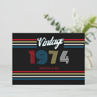 1974 Vintage Retro Stripe Cassette Primary Colours