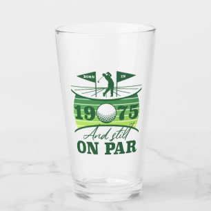 1975 50th Birthday Golf Humour Glass