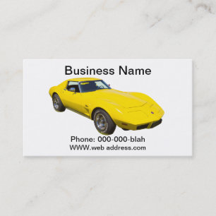 1975 Corvette Stingray Sports Car Business Card
