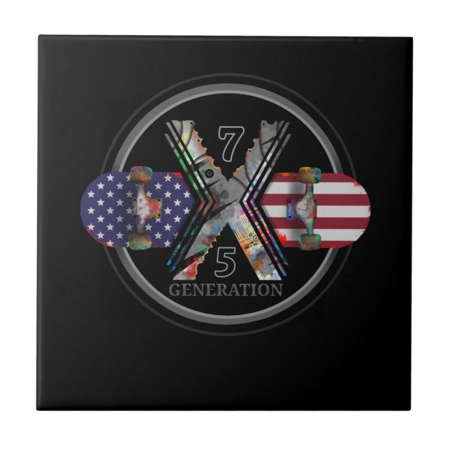 1975 Generation X American Skateboard Tile (Front)