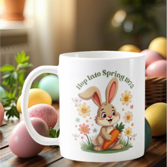 1975 Retro Spring Bunny coffee mug (Creator Uploaded)