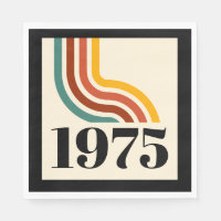 1975 Retro Stripe Vintage Poster