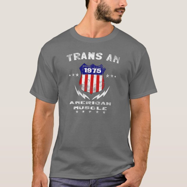 1975 Trans Am American Muscle v3 T-Shirt (Front)