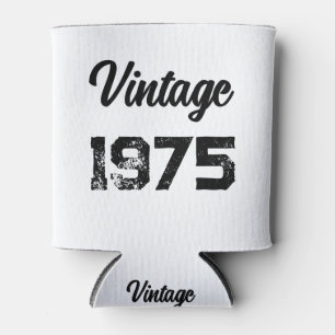 1975 Vintage 50th Birthday Custom Birth Year Can Cooler