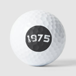 1975 Vintage 50th Birthday Custom Birth Year Golf Balls