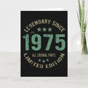 1975 Vintage Birthday Card