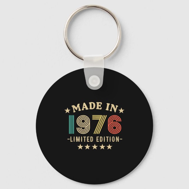 1976 50th Birthday,50th 2026 For Him, Dad,father's Key Ring (Front)