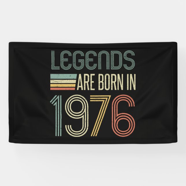 1976 50th Birthday Legends Banner (Horizontal)