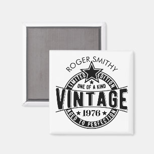 1976 50th Birthday Vintage Aged to perfection Magnet