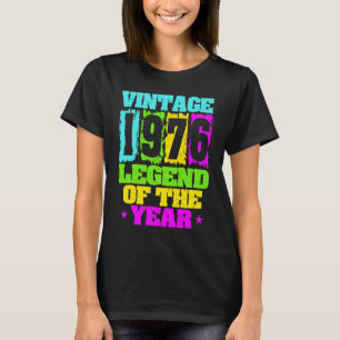 1976 Birthday Vintage 1976 & Born In 1976 Made In T-Shirt