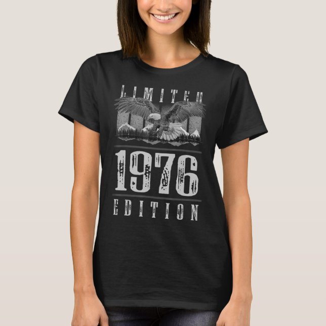 1976 Edition Eagle Birthday Design T-Shirt (Front)