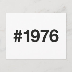 1976 Hashtag 49 Years Birthday Anniversary Postcard