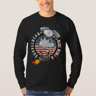 1976 HD Shovelhead VTwin Flame Farting Motorcycle  T-Shirt