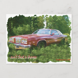 1976 Oldsmobile Cutlass Supreme Coupe. Postcard
