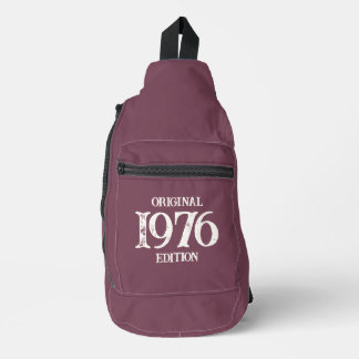 1976 Original Edition on maroon Sling Bag