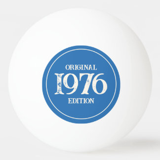 1976 Original Edition on ocean blue Ping Pong Ball