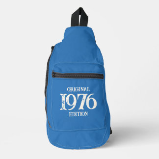 1976 Original Edition on ocean blue Sling Bag