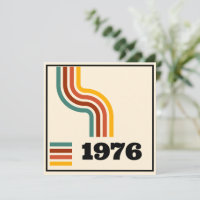 1976 Retro Vintage Poster Birthday or Reunion