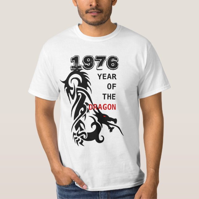 1976 Year of the Dragon Tattoo Tee custom Cohort (Front)