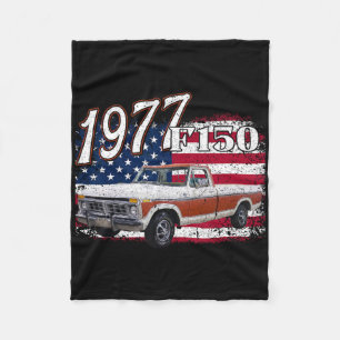 1977 77 F150 4th Of July American  Fleece Blanket