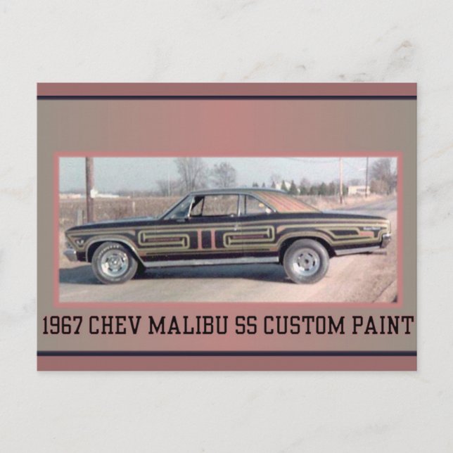 1977 CHEV SS 2 POSTCARD (Front)