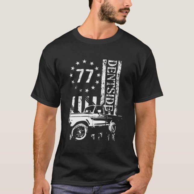 1977 Dentside Classic Truck Dentside Squarebody tr T-Shirt (Front)