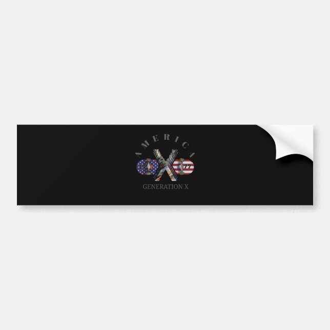 1977 Generation X American Skateboard Bumper Sticker (Front)